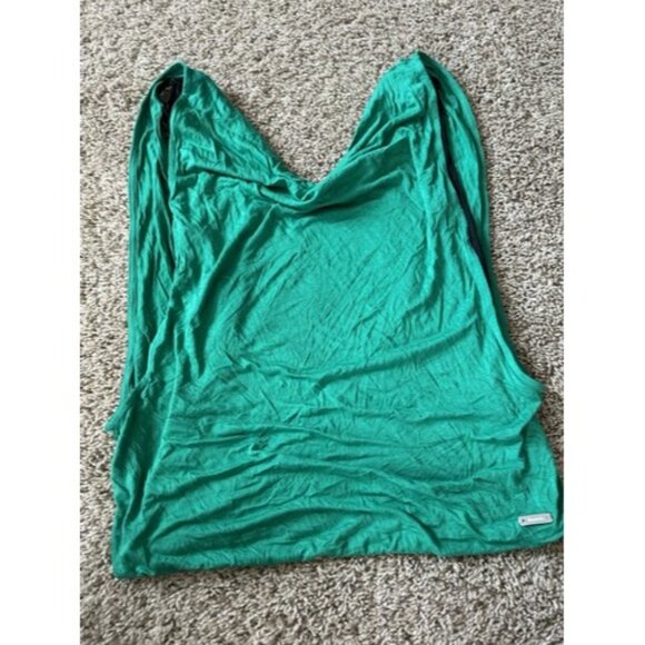 Bench Green Black Crowl Neck Work Out Tank Sleeveless Size Small Pull Over - Picture 5 of 13